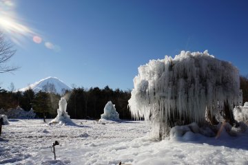 Фестиваль ледяных деревьев озера Саико
